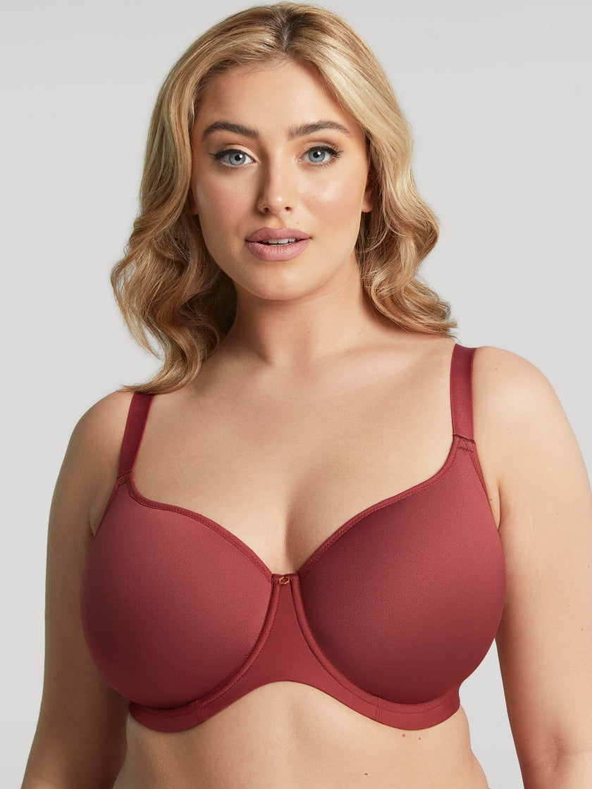 Elegance Moulded Spacer Bra - Mineral Red