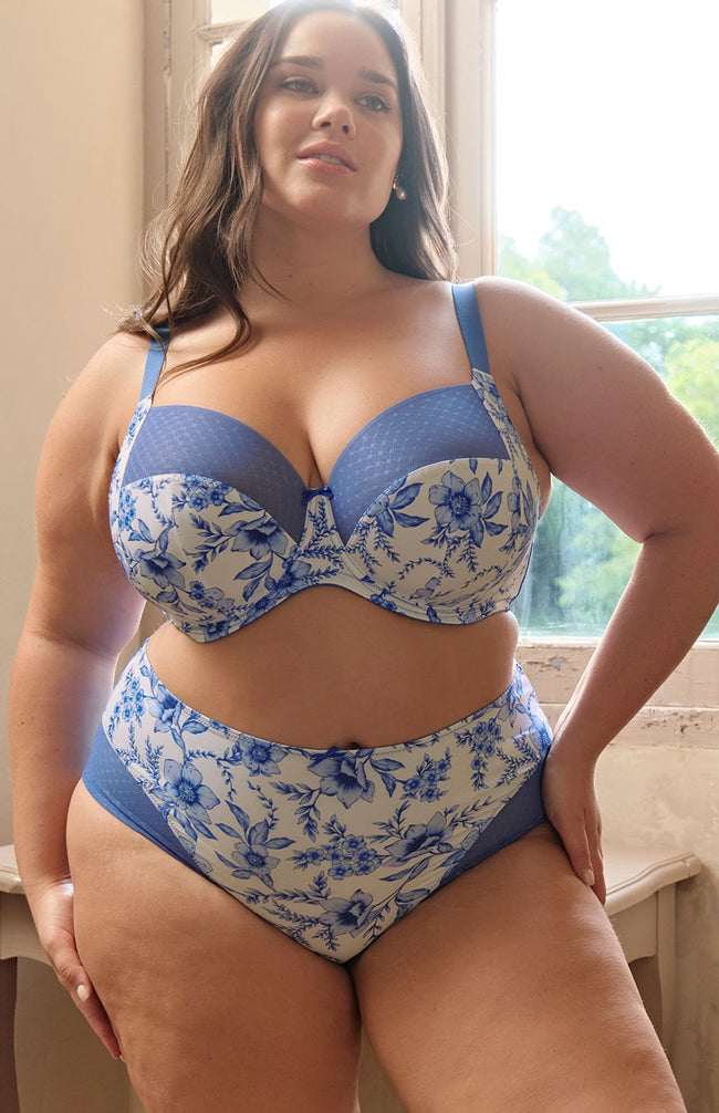 Bliss Full Cup Bra - Blue Floral