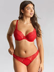 Heidi Plunge Bra - Ruby Red