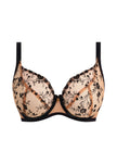 Entwined Undewire Plunge Bra -Tattoo