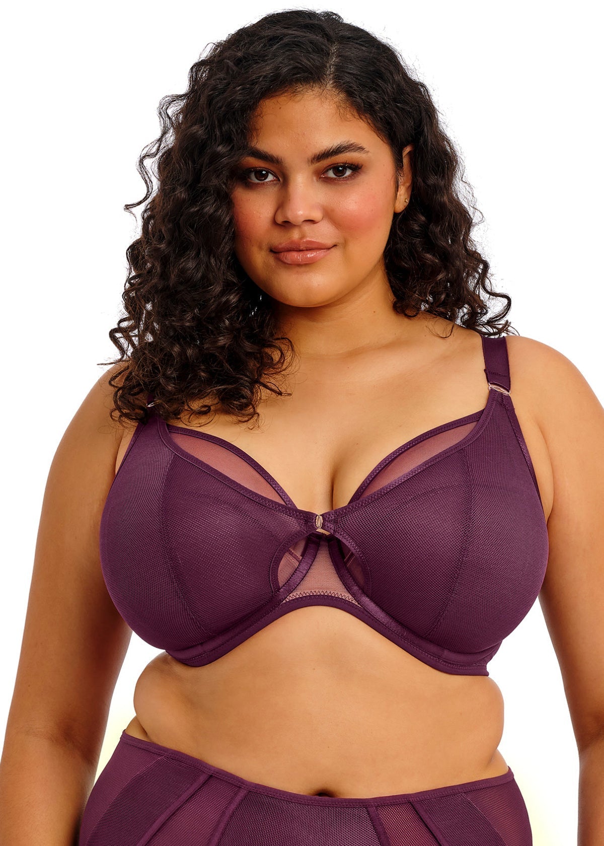 Kintai Plunge Bra - Blackberry