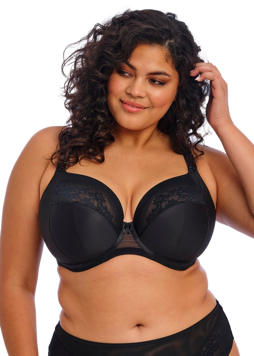 Nerina Stretch Plunge Bra - Black
