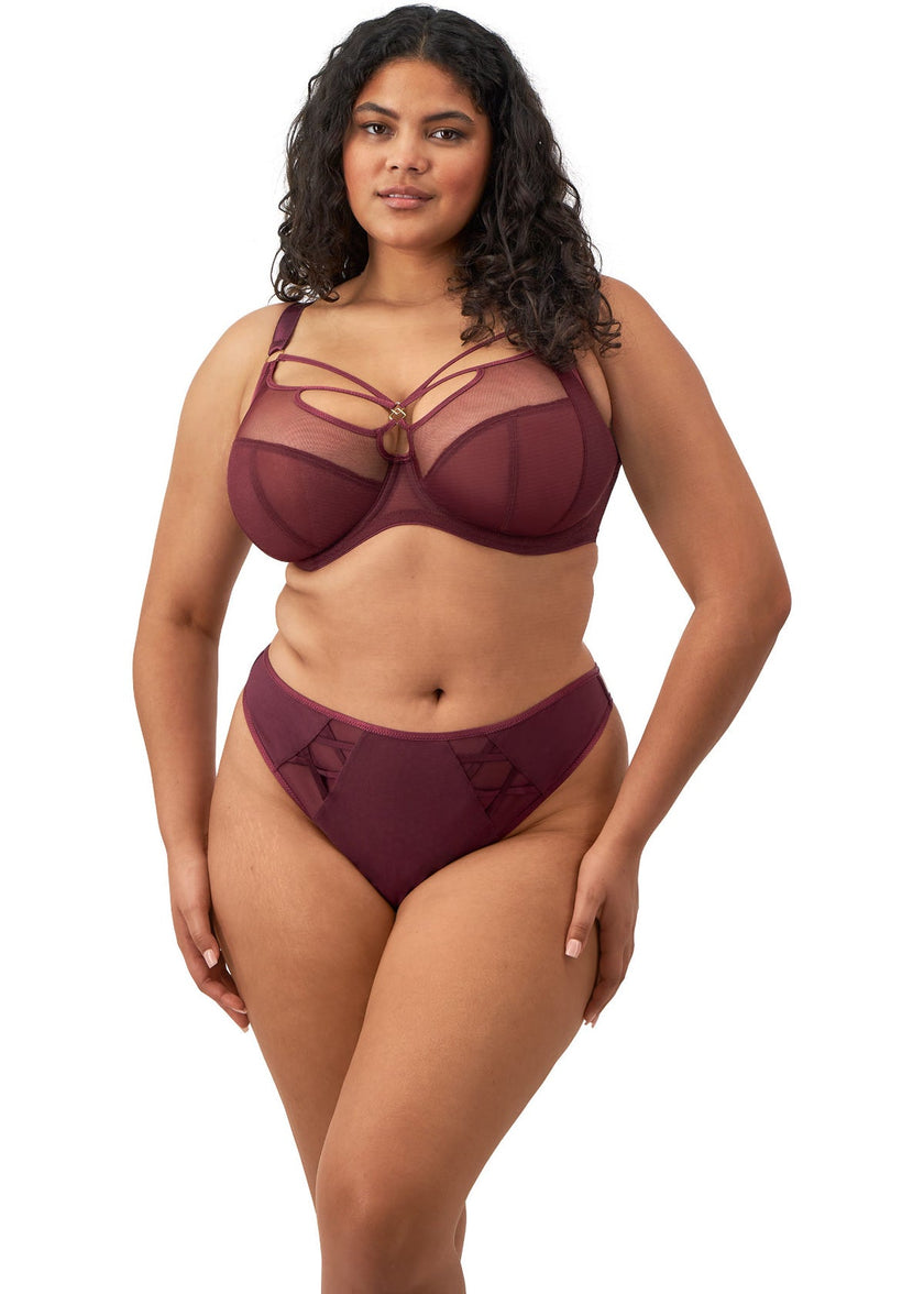 Sachi Plunge Bra - Cabernet