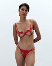 Nova Open Bra Red