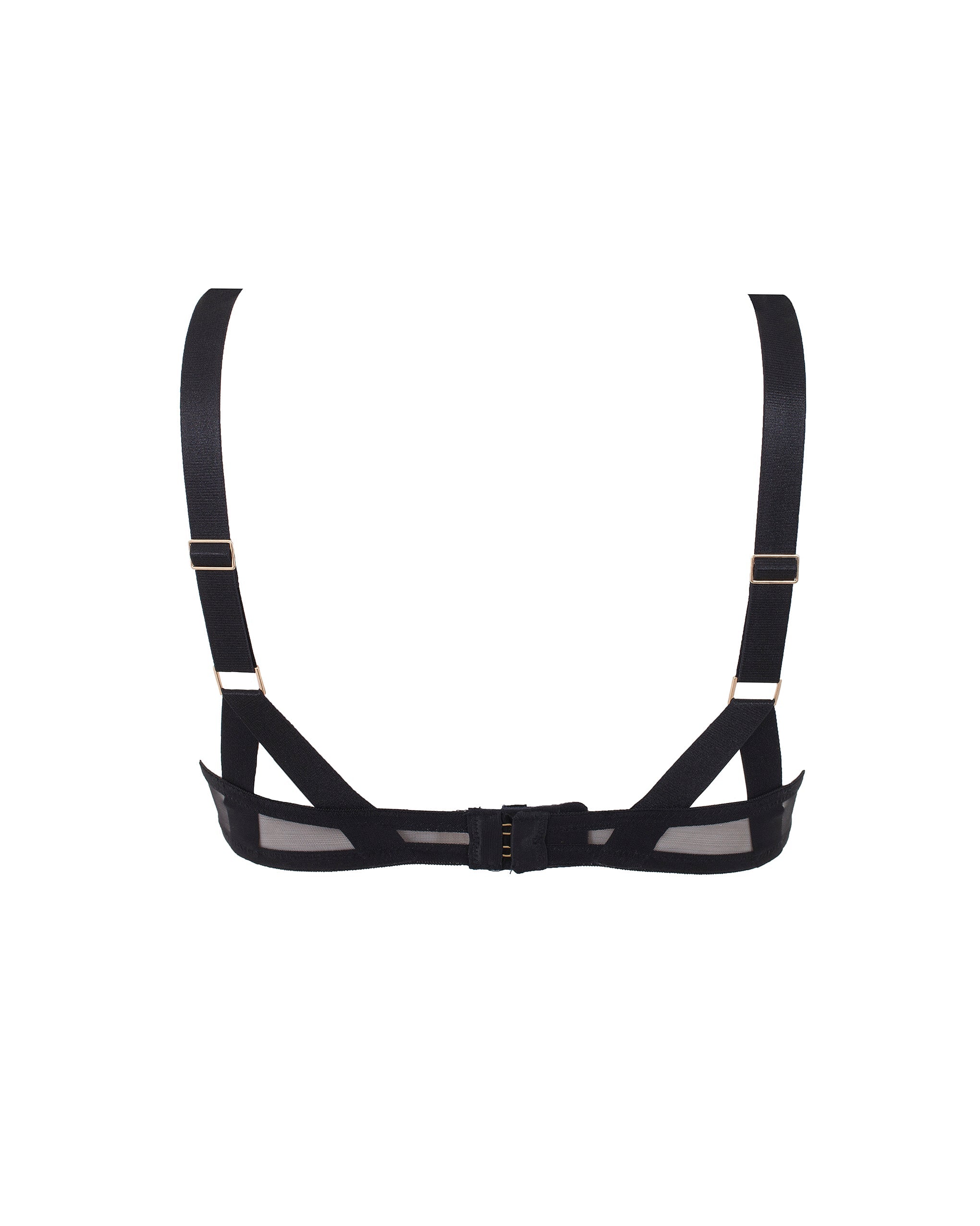 Karolina Strappy Balcony Bra Black