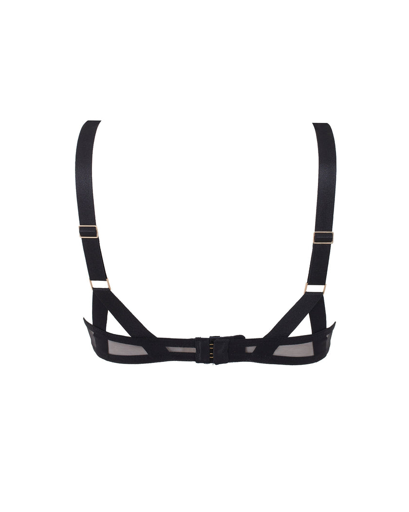 Karolina Strappy Balcony Bra Black