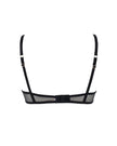 Marseille Embroidered Sheer Bra Black