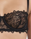 Audrey Balcony Bra Black
