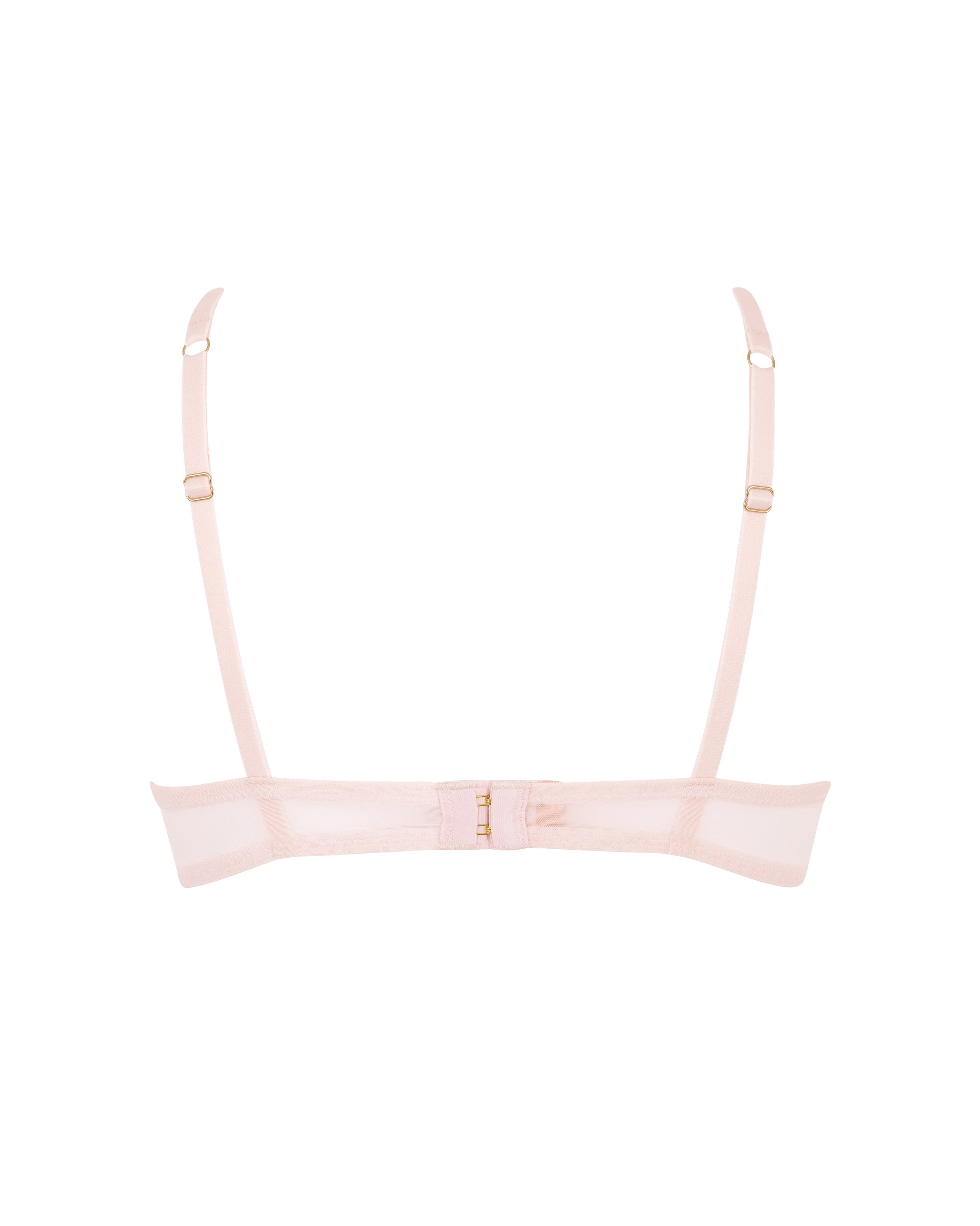 Marseille Embroidered Sheer Bra Pink