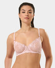 Marseille Embroidered Sheer Bra Pink
