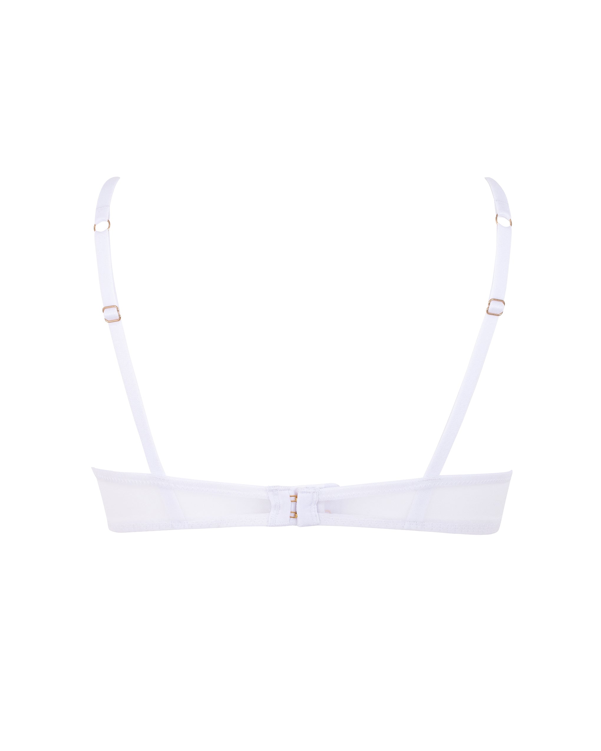 Marseille Embroidered Sheer Bra White
