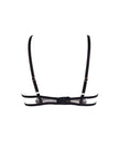 Adeline Embroidered Sheer Bra Black