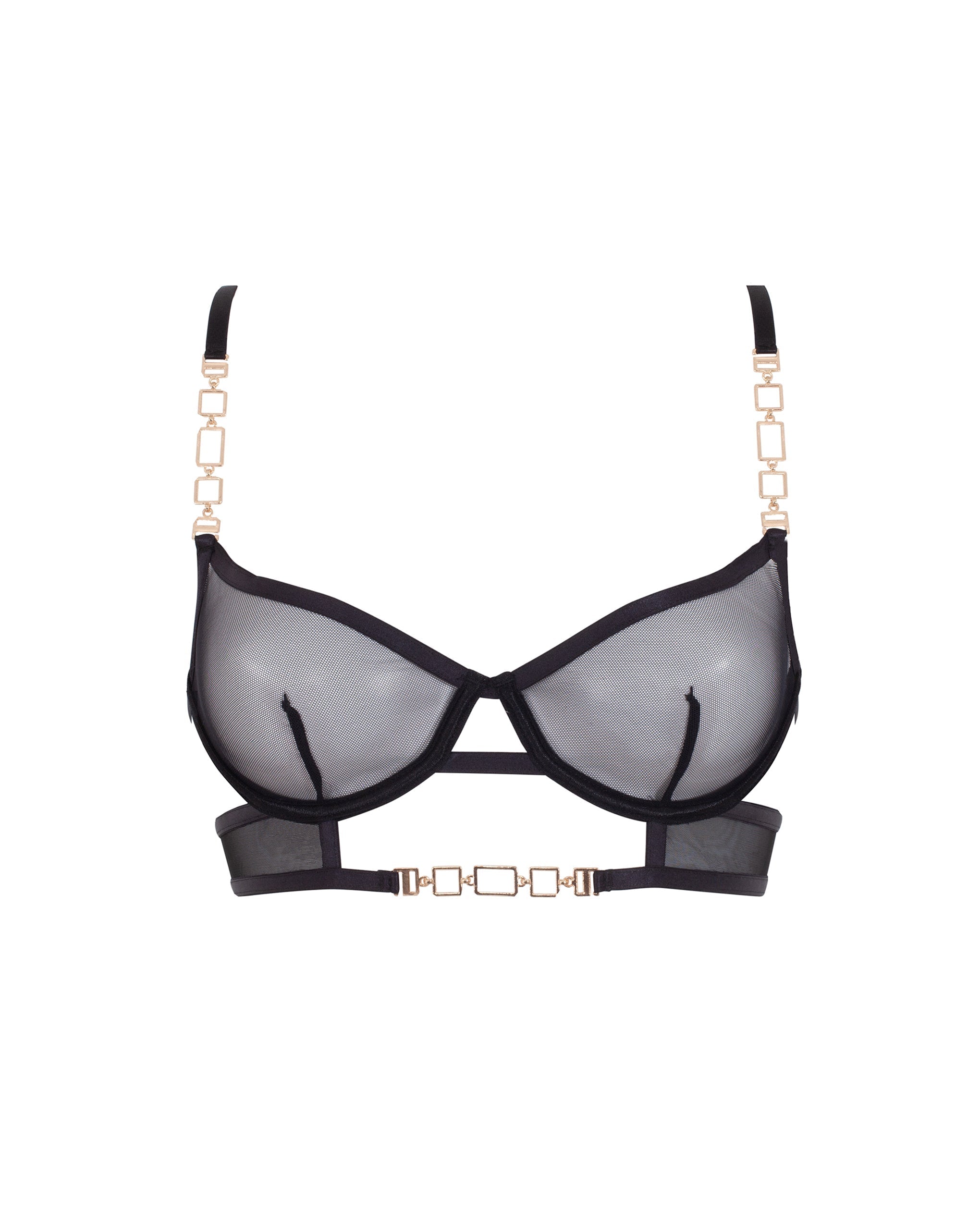 Calypso Mesh Bra Black/Gold