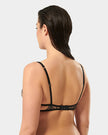 Alula Embroidered Sheer Bra Black