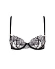 Alula Embroidered Sheer Bra Black
