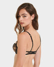 Alula Embroidered Sheer Bra Black
