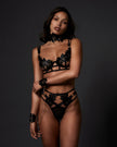 Ophelia Open Bra Black