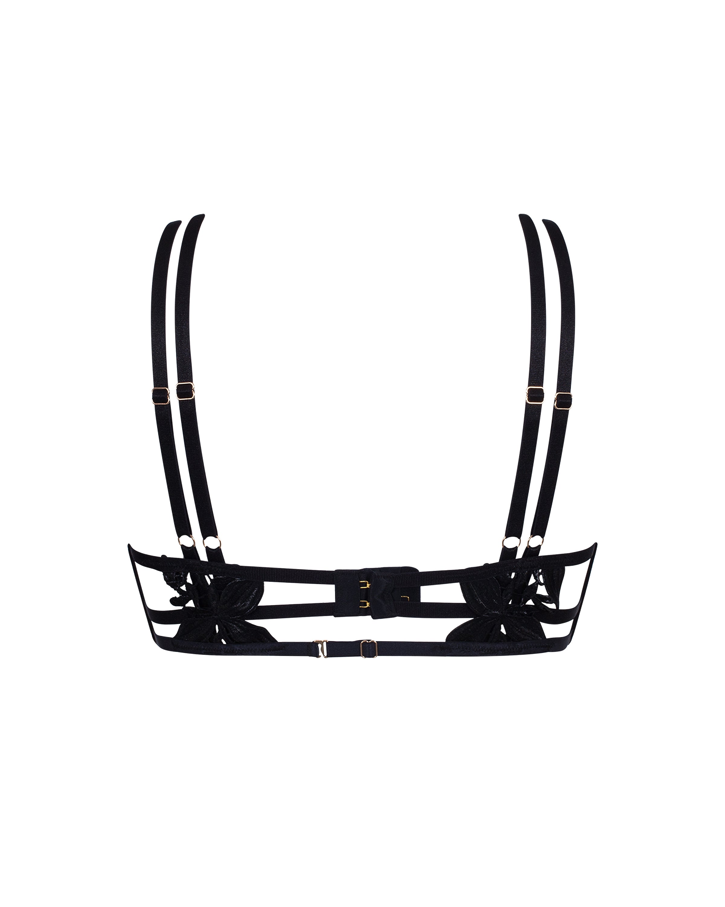 Ophelia Open Bra Black