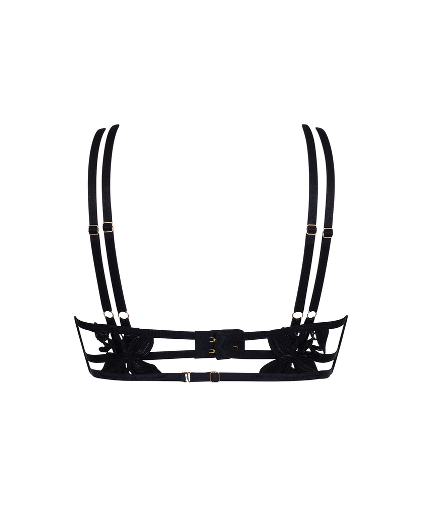Ophelia Open Bra Black