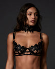 Ophelia Open Bra Black