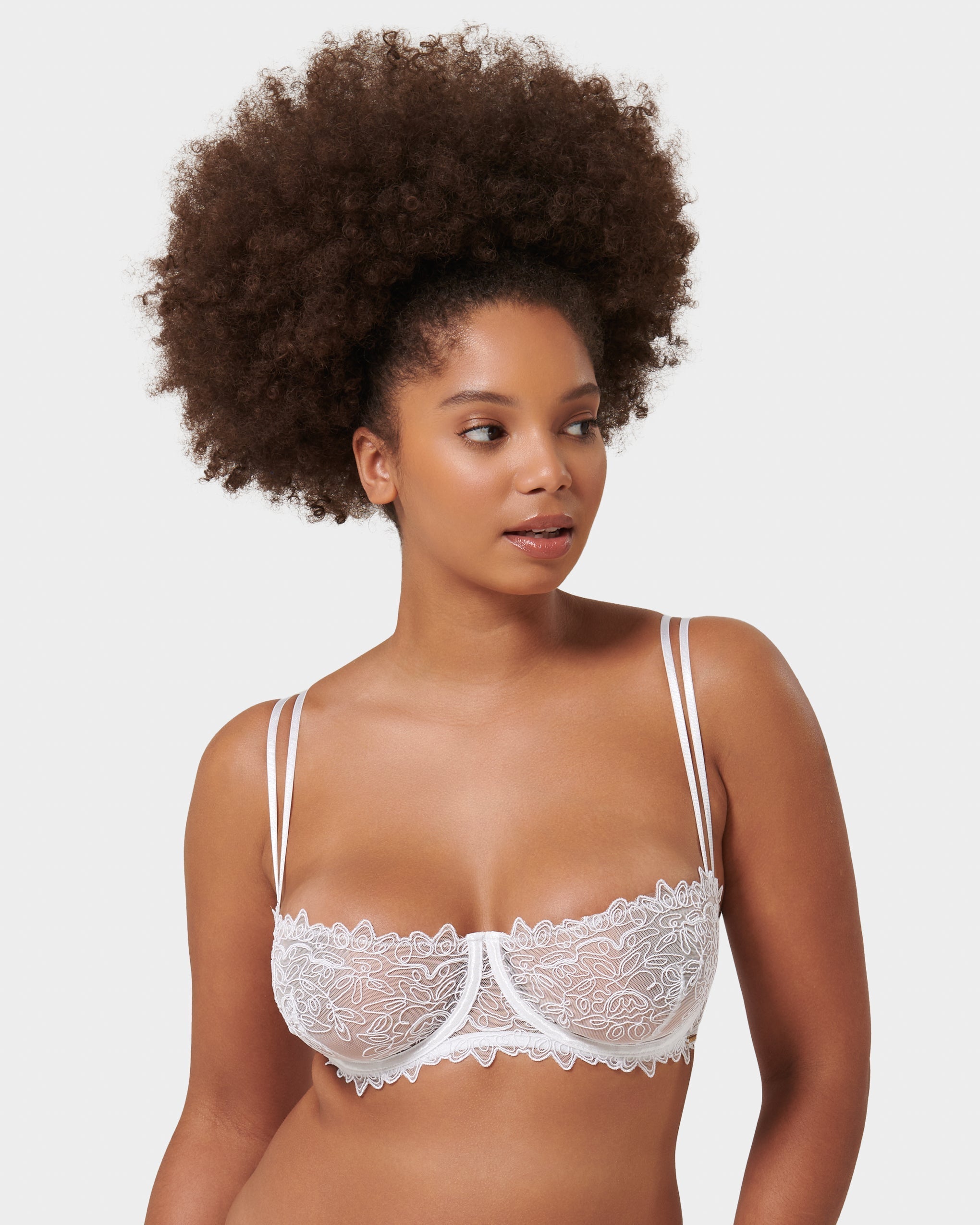 Audrey Balcony Bra White