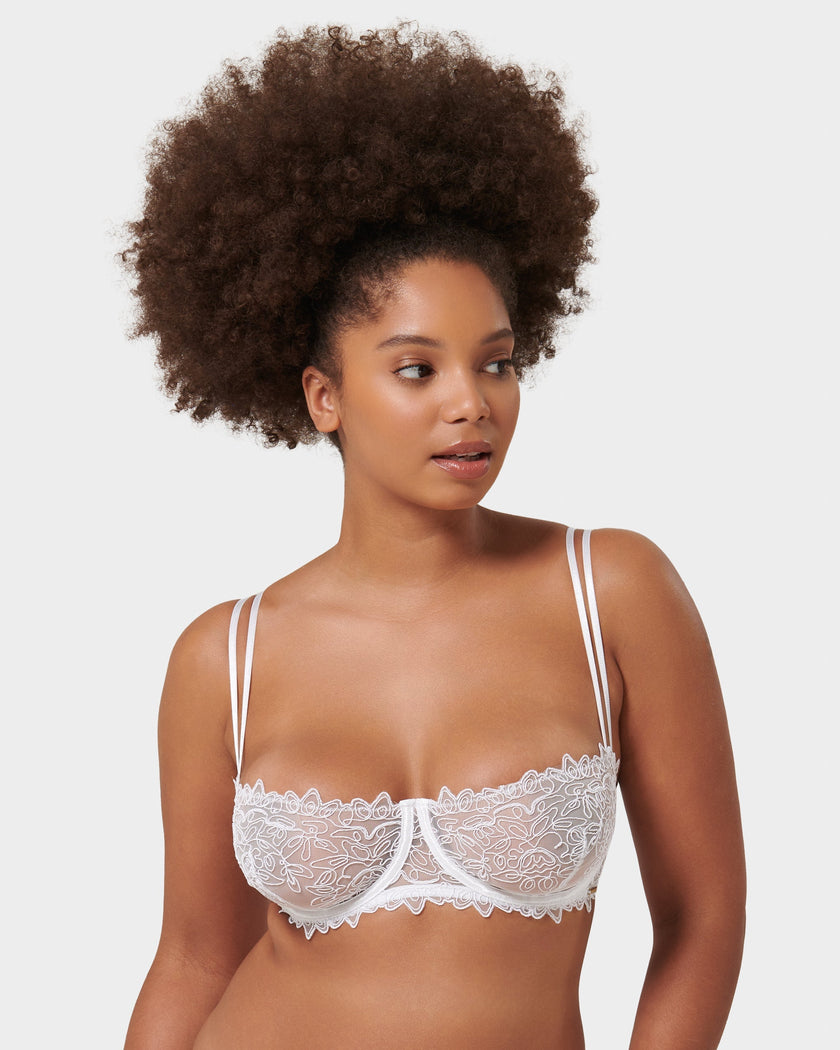 Audrey Balcony Bra White