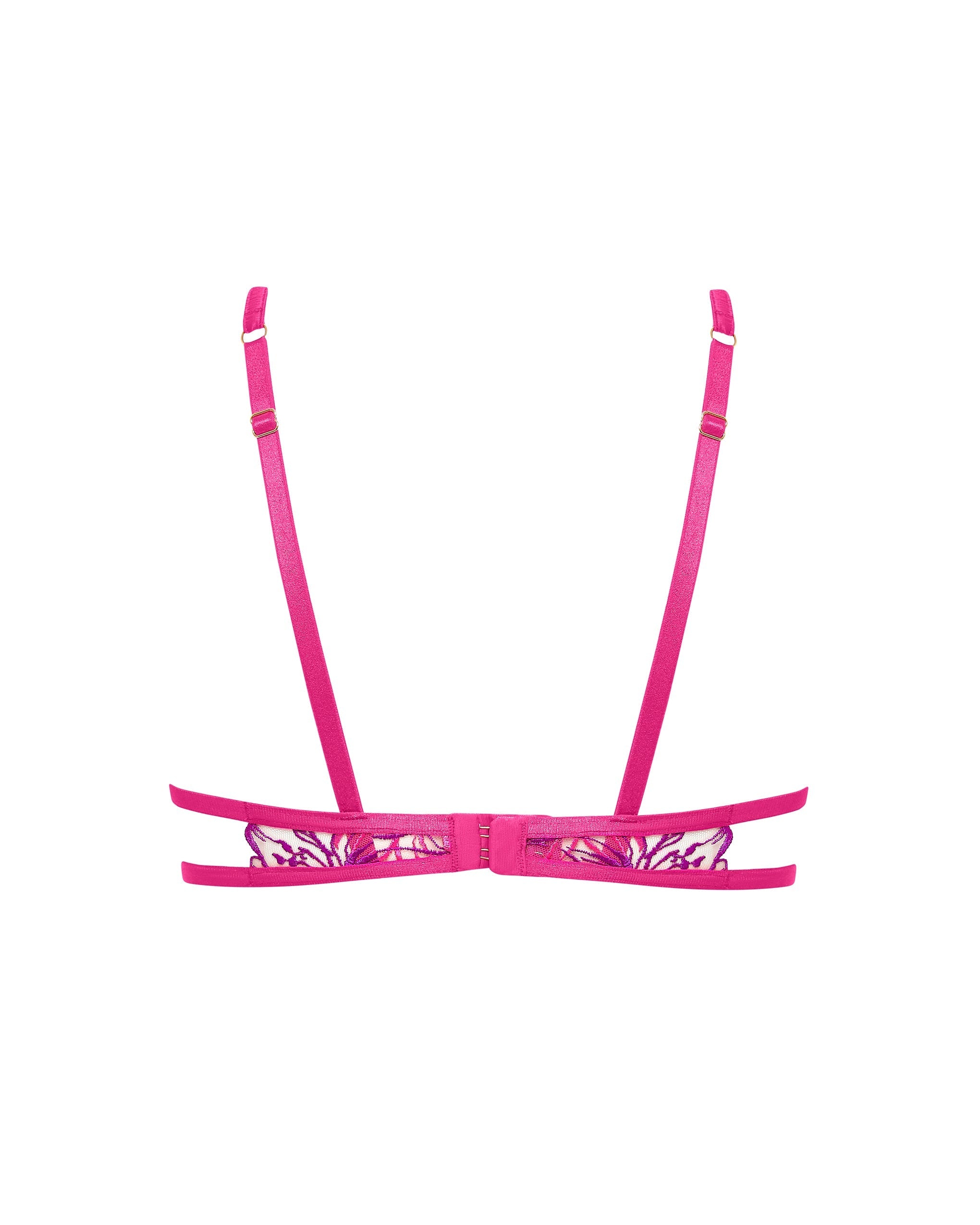 Lilly Bra Fuchsia Pink/Bright Violet/Sheer