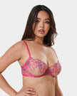 Lilly Bra Fuchsia Pink/Bright Violet/Sheer