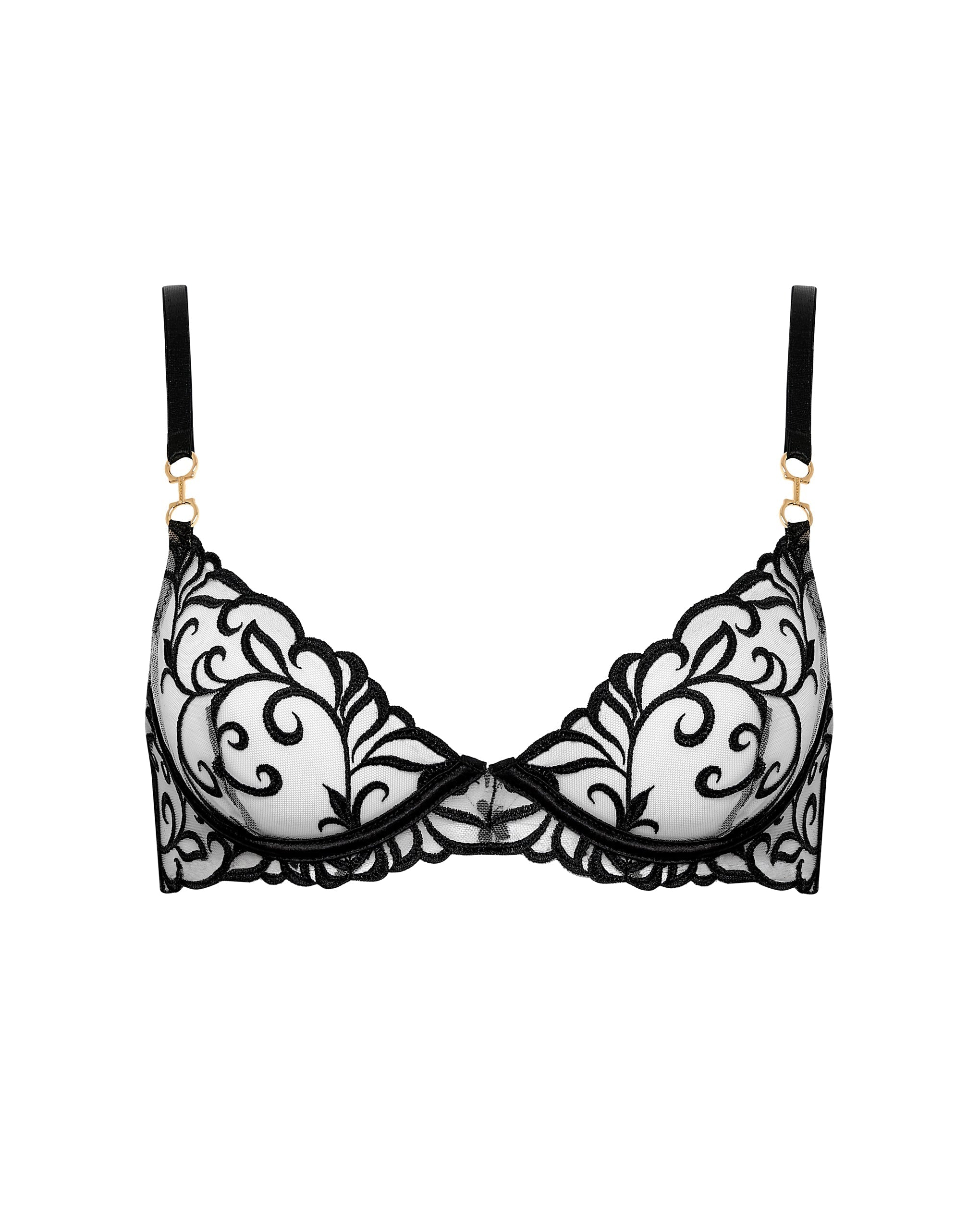 Harriet Eco Bra Black/Sheer
