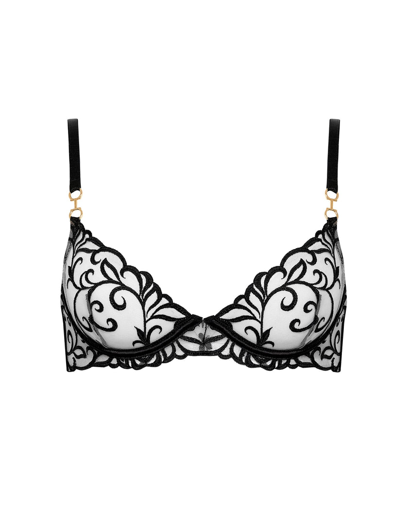Harriet Eco Bra Black/Sheer