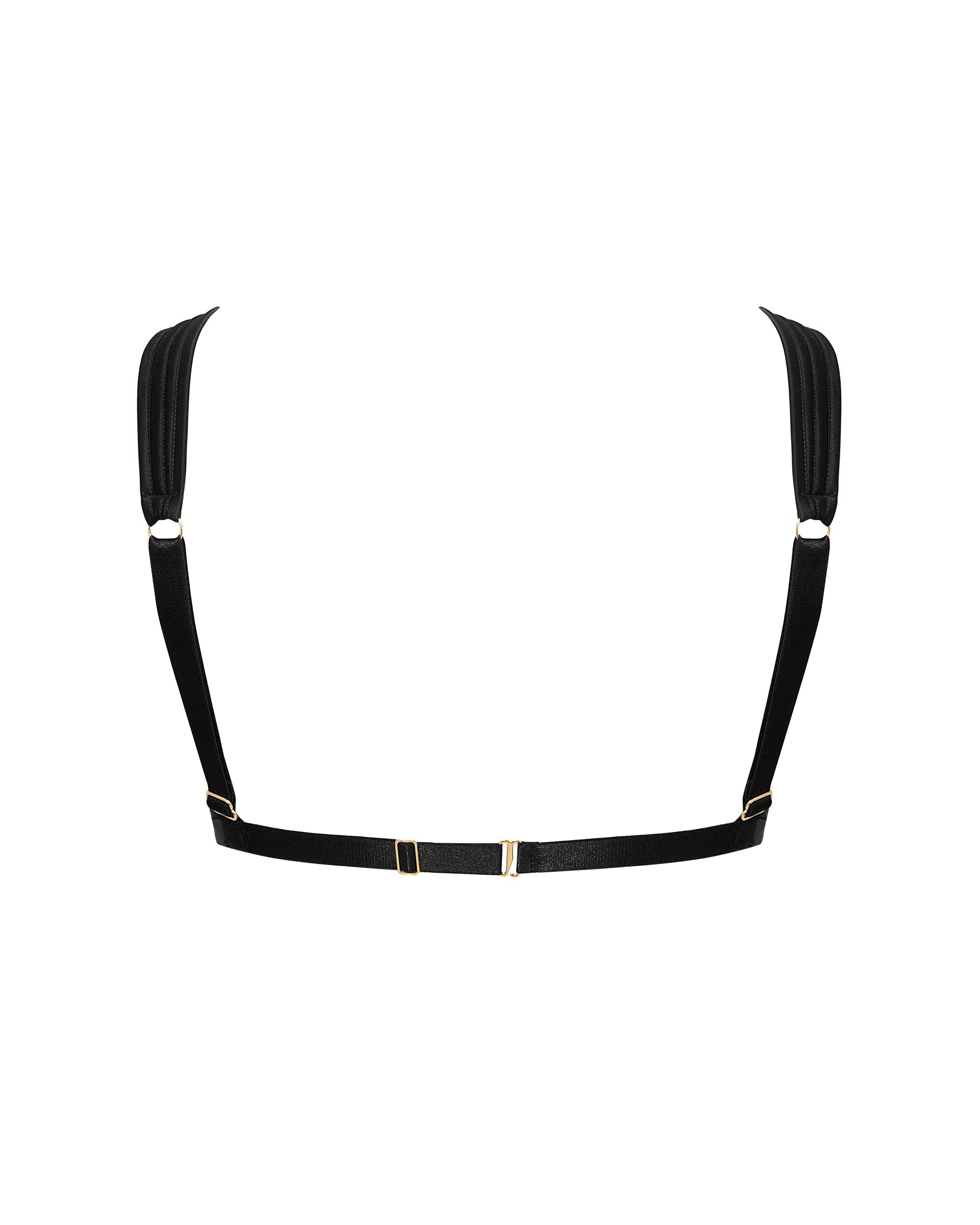 Allegra Open Wired Bra Black