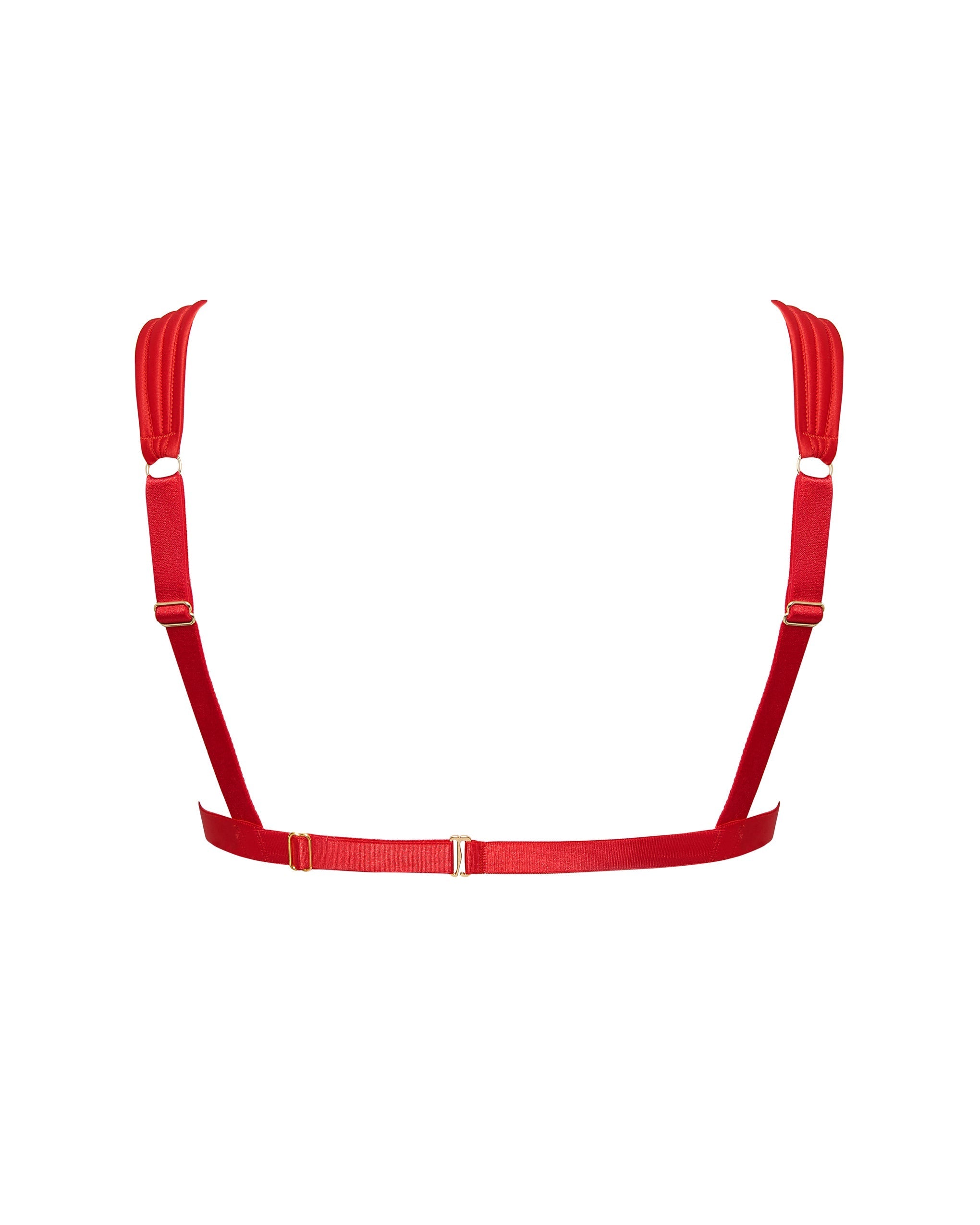 Allegra Open Wired Bra Red