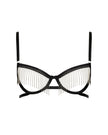 Antoinette Open Wired Bra Black/Silver