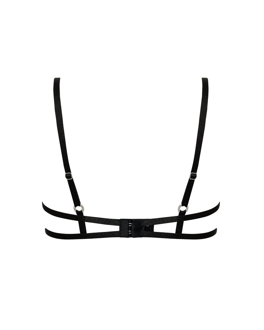 Antoinette Open Wired Bra Black/Silver