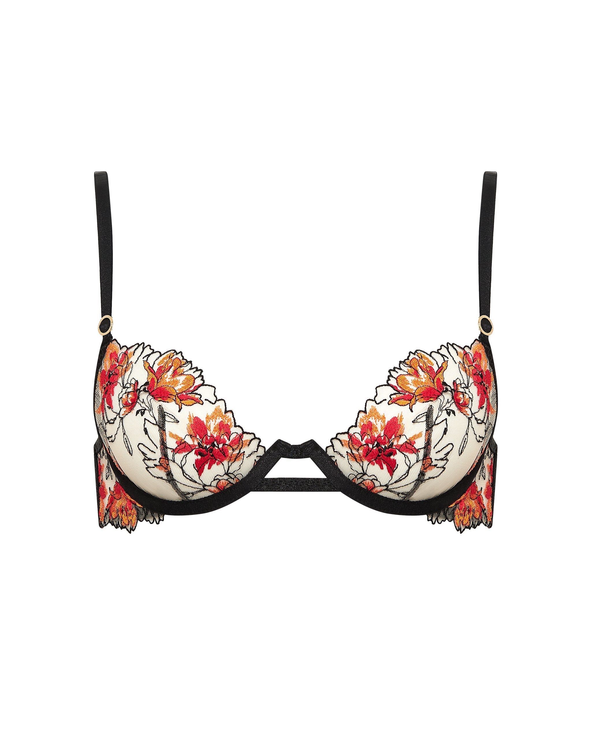 Calista Wired Bra Black/Red