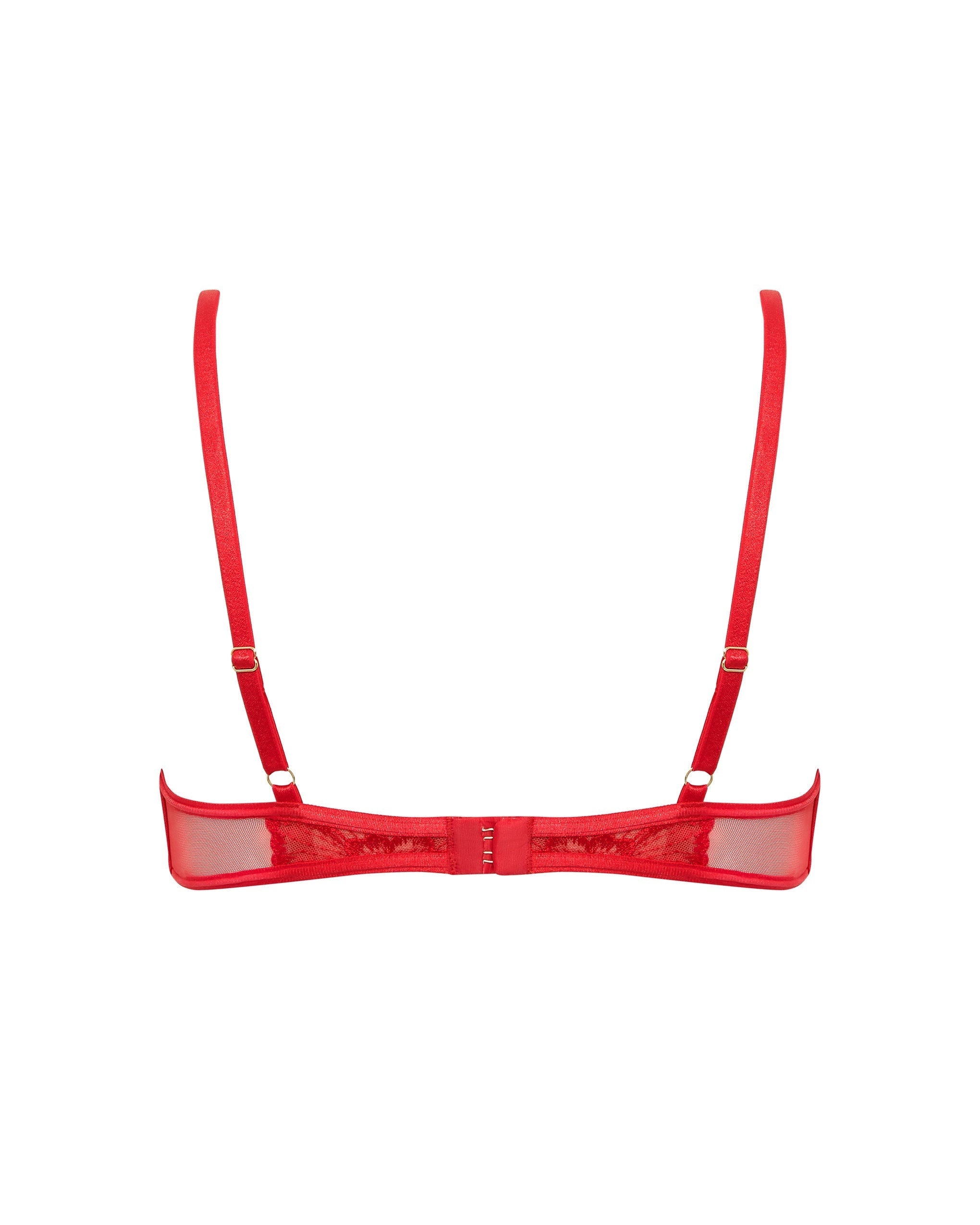 Catalina Wired Bra Red/Sheer