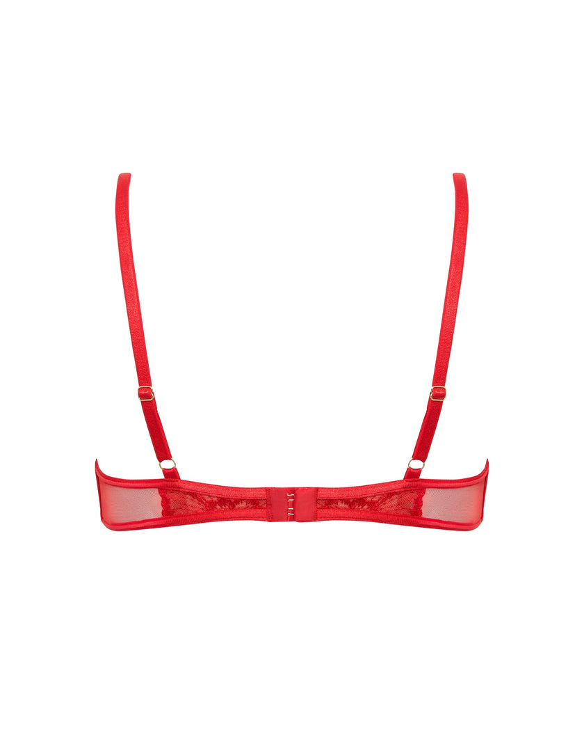 Catalina Wired Bra Red/Sheer