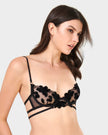 Lena Wired Bra Black