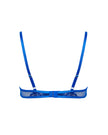 Catalina Embroidered Sheer Bra Blue