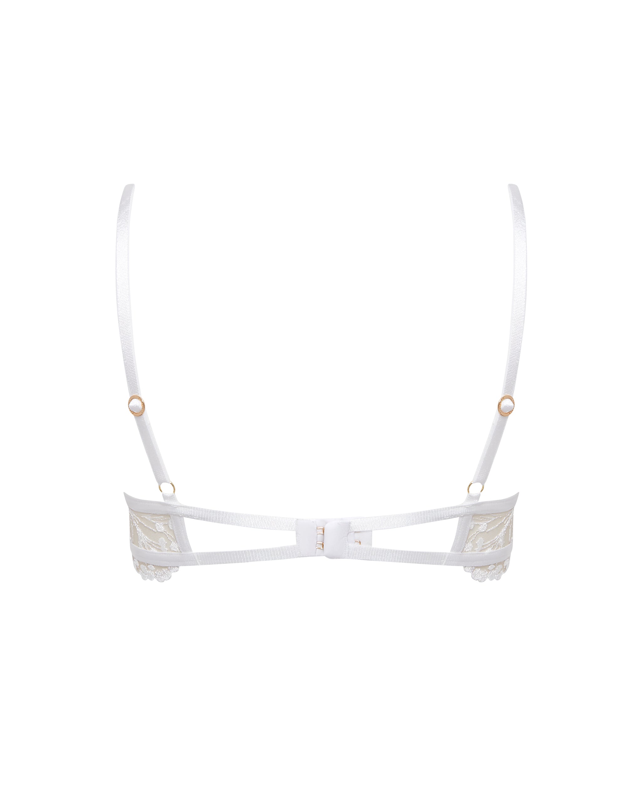 Marisa Embroidered Sheer Bra White