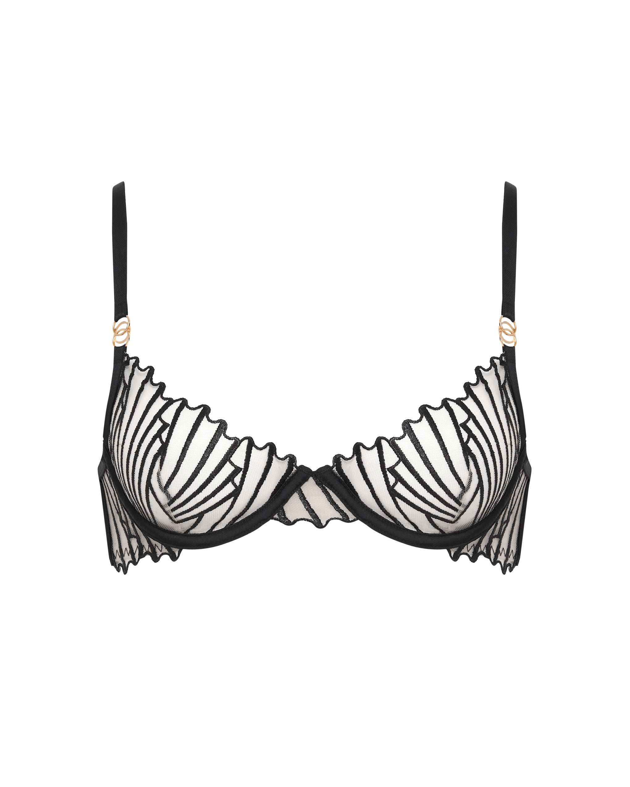 Goya Wired Bra Black/Sheer