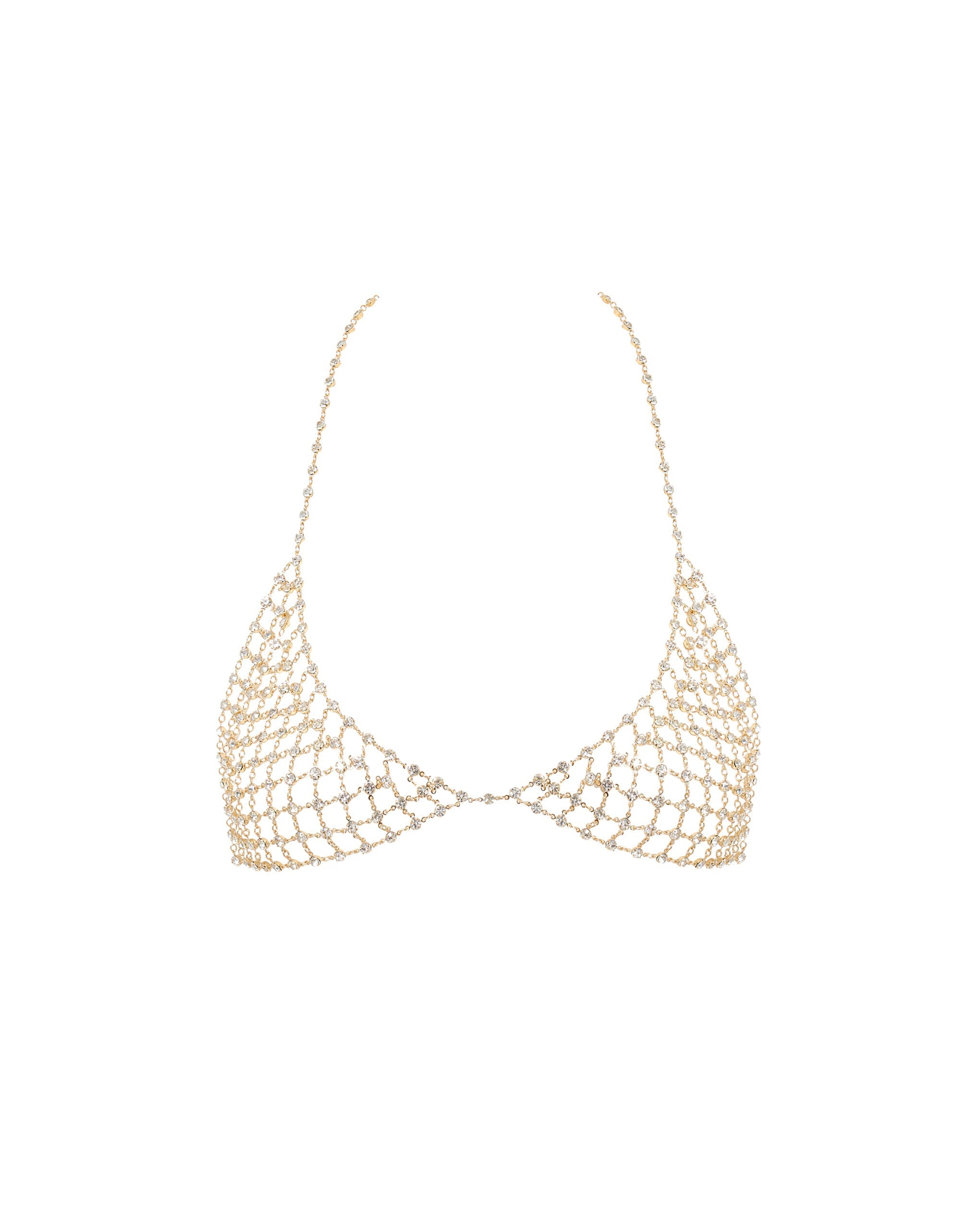 Marli Diamond Lattice Bra Gold