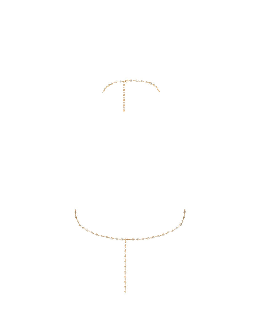 Marli Diamond Lattice Bra Gold