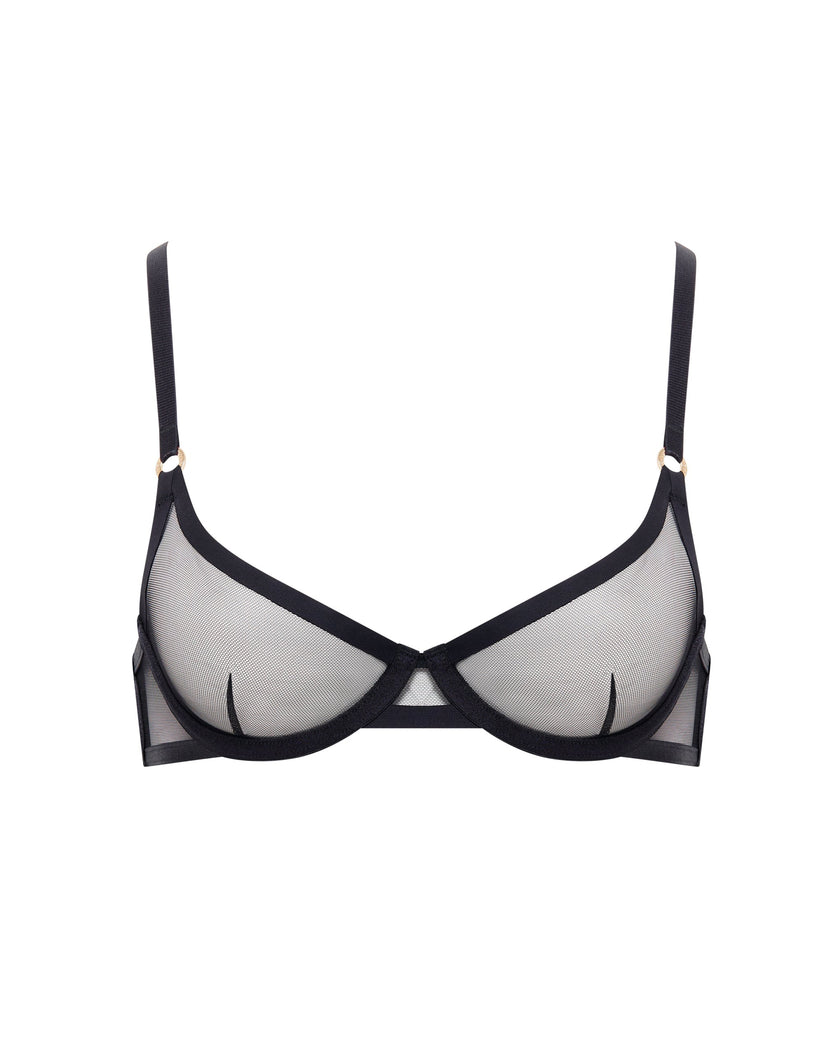 Naomi Mesh Bra Black