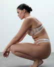 Naomi Mesh Bra White