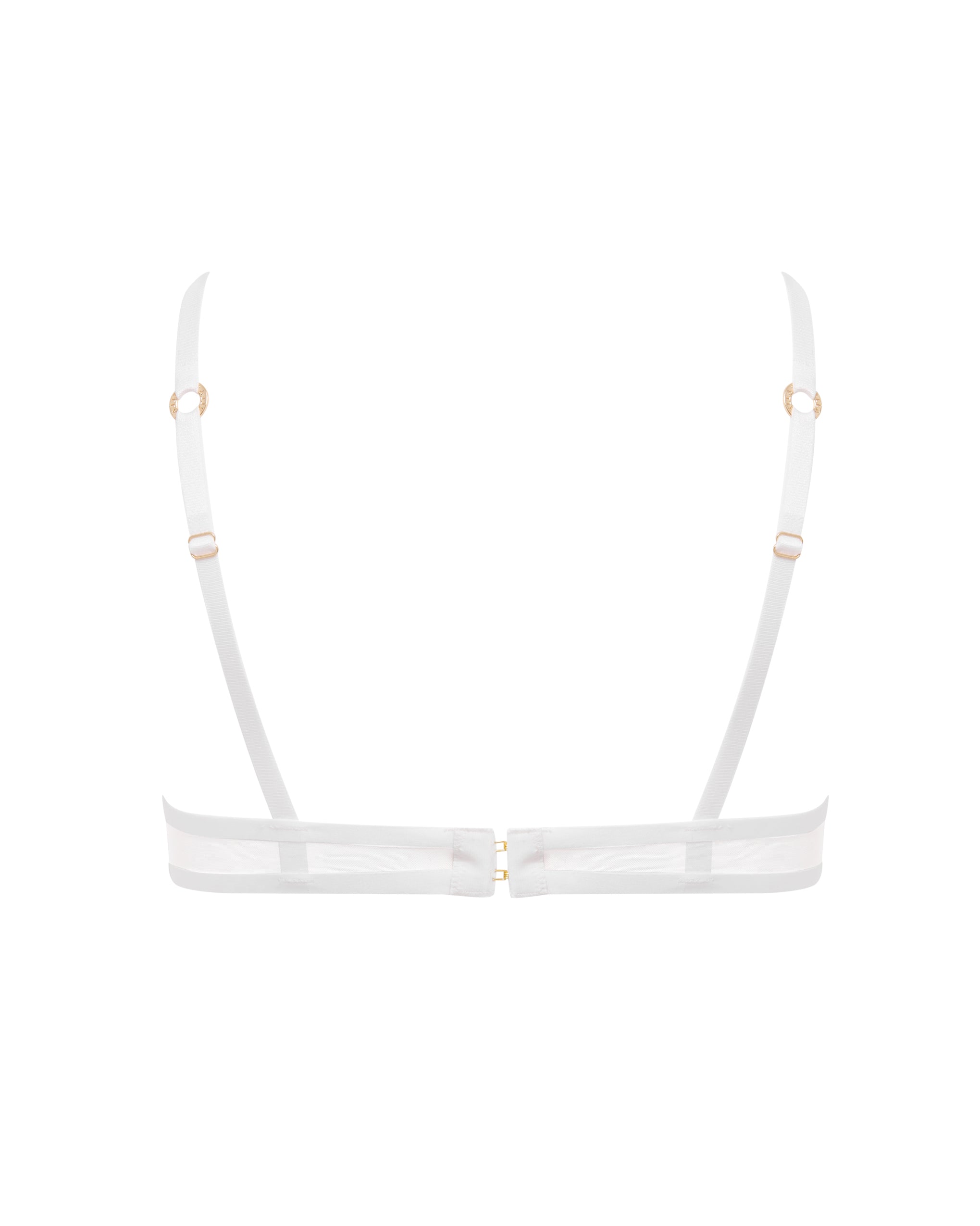 Naomi Mesh Bra White