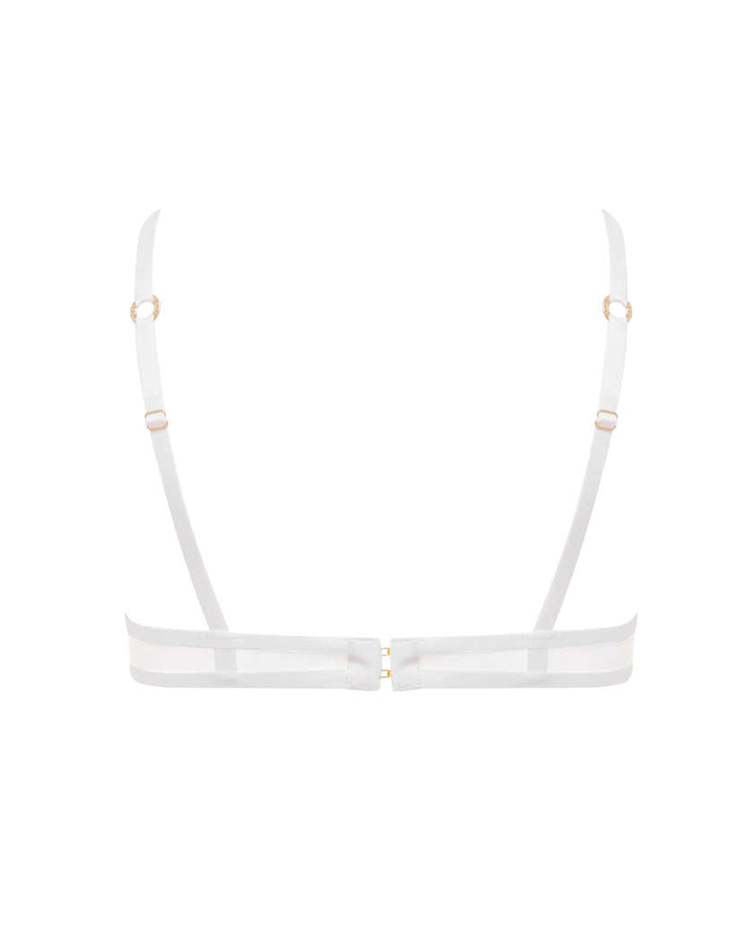 Naomi Mesh Bra White