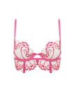 Marisa Embroidered Sheer Bra Pink