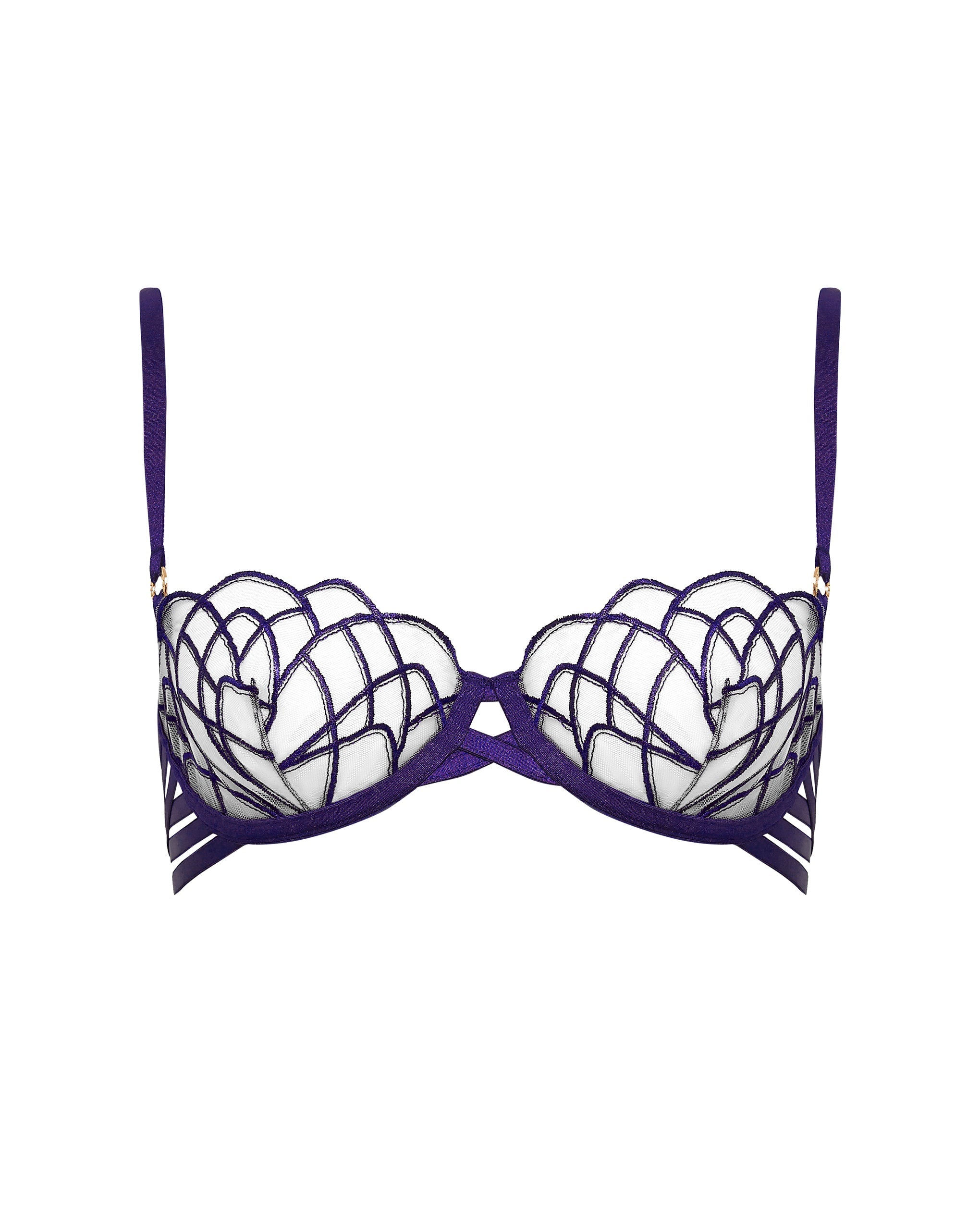 Beatrix Wired Bra Acai Purple/Sheer