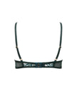 Laurel Leaf Embroidered Bra Green
